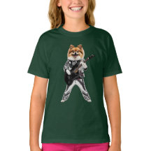 Pomeranian Rockstar-Kindert-Shirt