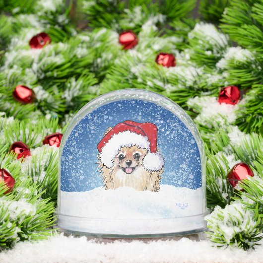 Pomeranian Schneekugeln (Weihnachten)