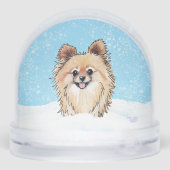 Pomeranian Schneekugeln (Rückseite)