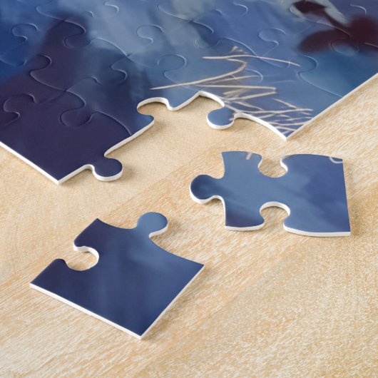 Pomeranian Sleeping on Fairy Lights Christmas Hat Puzzle (Seite)