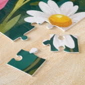 Pomeranian Spring Daisy Field Cute Dog Puzzle (Seite)