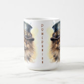 Pomeranian-Steampunk-Hund Kaffeetasse (Mittel)