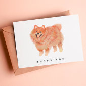 Pomeranian Thank You Cards Dankeskarte