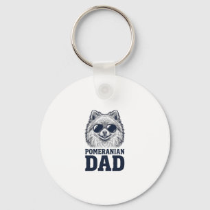 Pomeranian Vater Vintage Gravur Hunde Liebhaber De Schlüsselanhänger