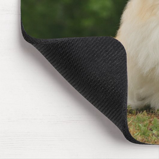 Pomeraning Sitzen Mousepad (Ecke)