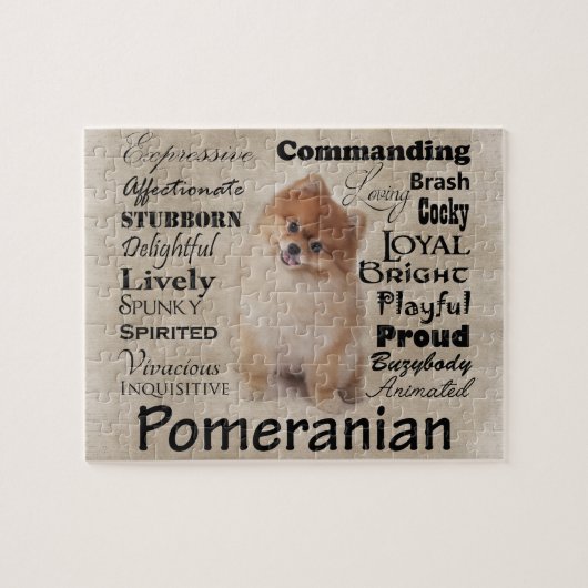 Pomerian Merkmal-Puzzle Puzzle (Horizontal)