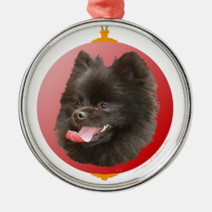 Pomerianischer Weihnachten Silbernes Ornament