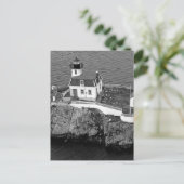 Pomham Rocks Lighthouse 2 Postkarte (Stehend Vorderseite)