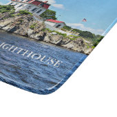 Pomham Rocks Lighthouse Rhode Island Cutting Board Schneidebrett (Ecke)