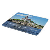 Pomham Rocks Lighthouse Rhode Island Cutting Board Schneidebrett (Ecke)