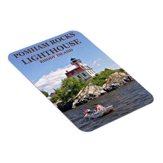 Pomham Rocks Lighthouse, Rhode Island Flexi Magnet (Rechte Seite)