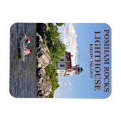 Pomham Rocks Lighthouse, Rhode Island Flexi Magnet (Horizontal)