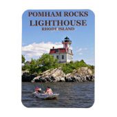 Pomham Rocks Lighthouse, Rhode Island Flexi Magnet (Vertikal)