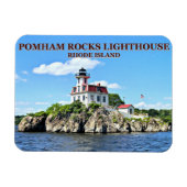 Pomham Rocks Lighthouse, Rhode Island Flexi Magnet (Horizontal)