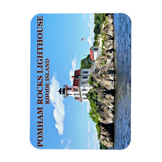 Pomham Rocks Lighthouse, Rhode Island Flexi Magnet (Vertikal)