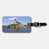 Pomham Rocks Lighthouse, Rhode Island Gepäckanhänger (Vorderseite horizontal)