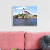 Pomham Rocks Lighthouse, Rhode Island Leinwanddruck (Insitu (Wohnzimmer))