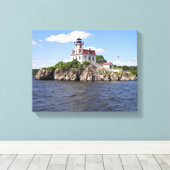 Pomham Rocks Lighthouse, Rhode Island Leinwanddruck (Insitu (Holzboden))