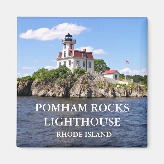 Pomham Rocks Lighthouse, Rhode Island Magnet (Vorne)