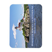 Pomham Rocks Lighthouse, Rhode Island Magnet (Vertikal)