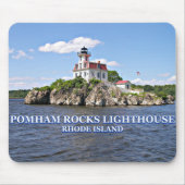 Pomham Rocks Lighthouse, Rhode Island Mousepad (Vorne)