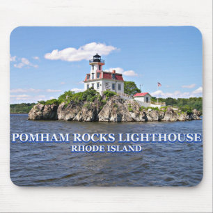Pomham Rocks Lighthouse, Rhode Island Mousepad