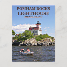 Pomham Rocks Lighthouse, Rhode Island Postcard Postkarte