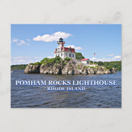 Pomham Rocks Lighthouse, Rhode Island Postcard Postkarte