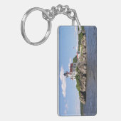 Pomham Rocks Lighthouse, Rhode Island Schlüsselanhänger (Vorderseite links)