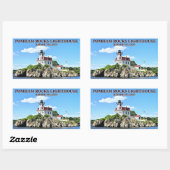 Pomham Rocks Lighthouse, Rhode Island Stickers (Blatt)
