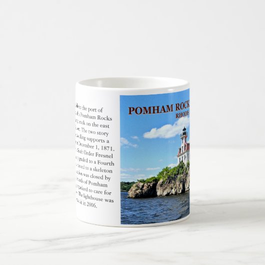 Pomham Rocks Lighthouse, Rhode Island Tasse (Mittel)