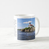 Pomham Rocks Lighthouse, Rhode Island Tasse (VorderseiteRechts)