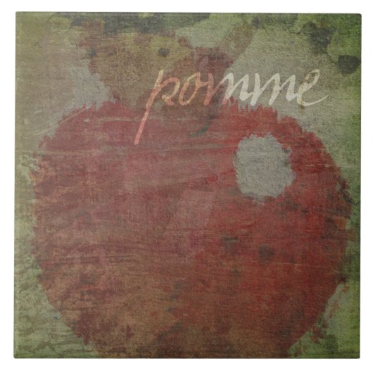Pomme Apple Fliese (Vorderseite)