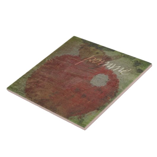 Pomme Apple Fliese (Seite)