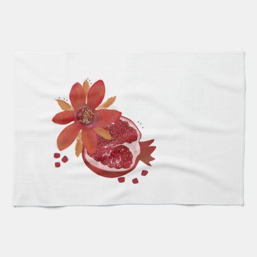 Pommegranate Flower Kitchen Towels Geschirrtuch (Horizontal)
