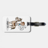 Pommel Horse Gymnastics Gepäckanhänger (Rückseite horizontal)