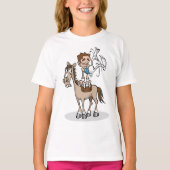 Pommel Horse Gymnastics Girls T - Shirt (Vorderseite)