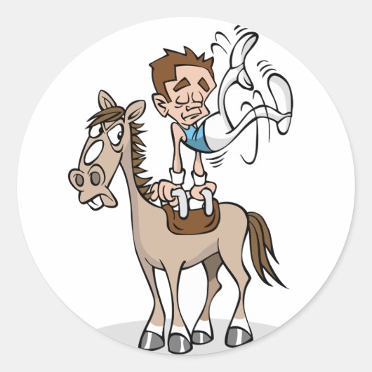 Pommel Horse Gymnastics Stickers (Vorderseite)