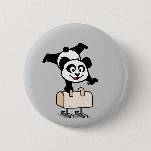 Pommel Horse Panda Button (Vorderseite)