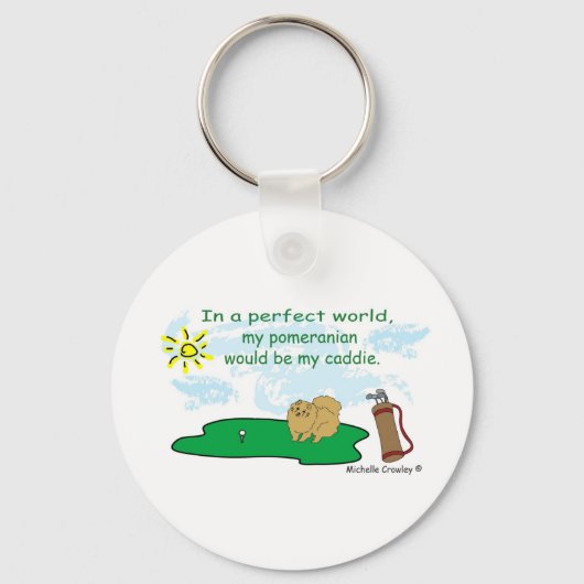 PommeranischTan Schlüsselanhänger (Vorderseite)