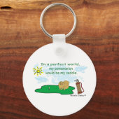 PommeranischTan Schlüsselanhänger (Vorderseite)