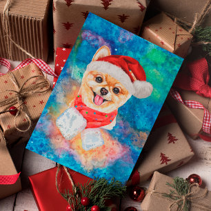 Pommern-Rasse Hund Weihnachten