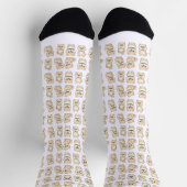 Pommern-Welpen-Muster-Socken Socken (Oben)