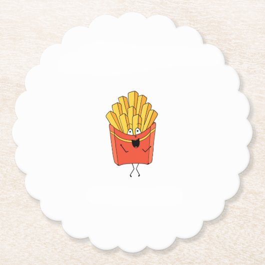 Pommes, Chips, Hot Chips Thema Untersetzer (Vorderseite)