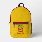 Pommes Frites Bedruckter Rucksack (Vorderseite)