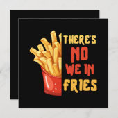 Pommes frites einladung (Vorne/Hinten)
