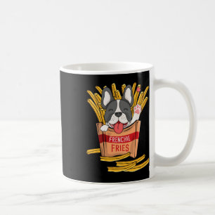 Pommes frites - Französische Bulldogge Fast Food F Kaffeetasse