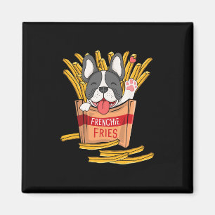 Pommes frites - Französische Bulldogge Fast Food F Magnet