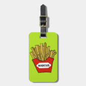 Pommes frites Gepäckanhänger (Vorderseite vertikal)