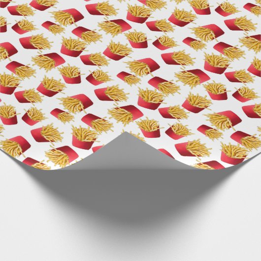 Pommes frites geschenkpapier (Ecke)